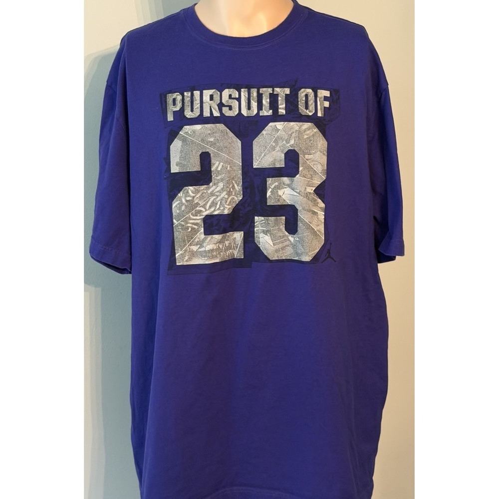 Jordan Jumpman Pursuit of 23 Purple T Shirt Men's Size XXL 2XL